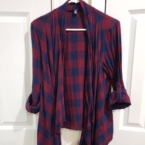 Plaid Cardigan